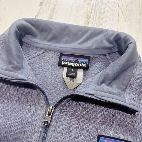 Patagonia Better Sweater Quarter-Zip Pullover Women's Purple Sz S - Picture 2 of 4